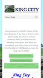 Mobile Screenshot of kingcitychamber.com